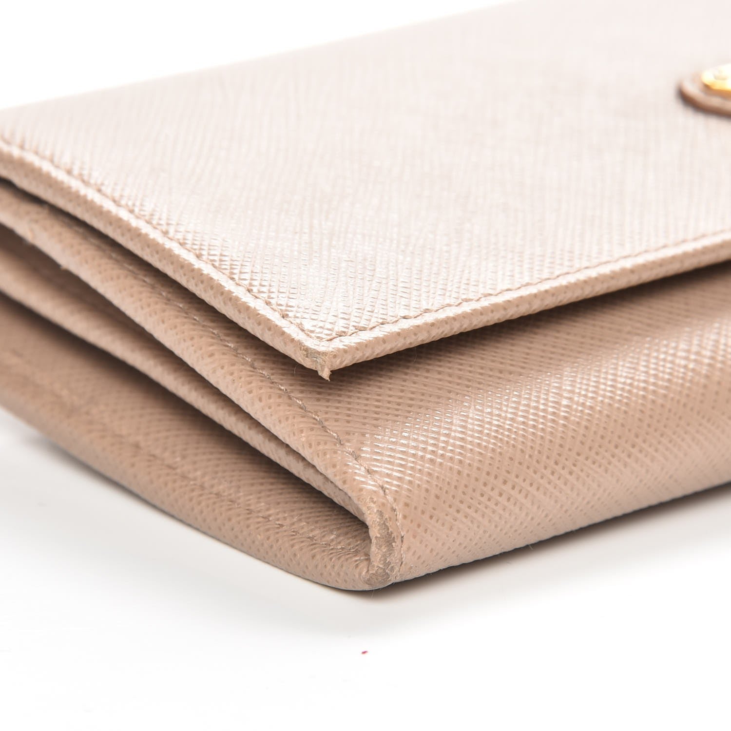 Prada Saffiano Continental Flap Wallet Cammeo 9 of 11