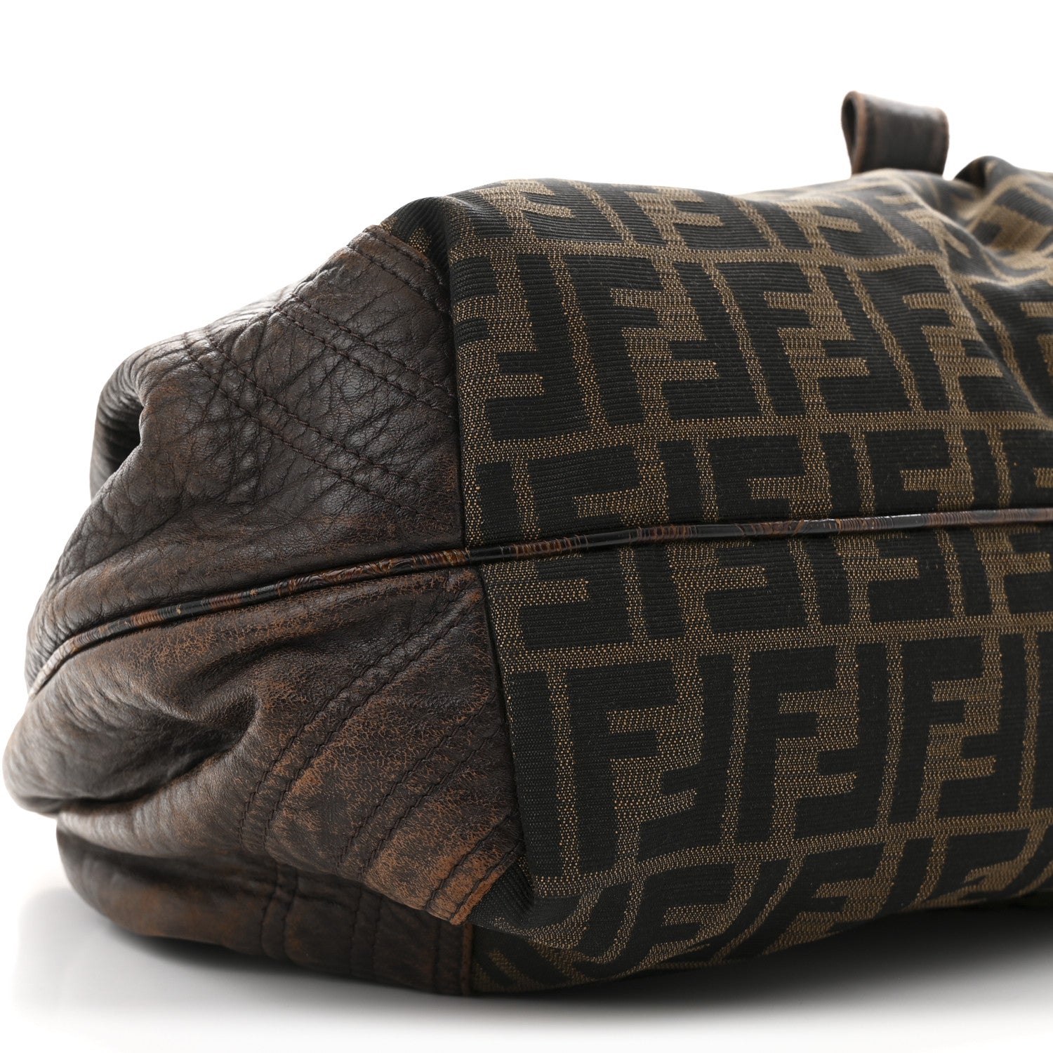 Fendi Zucca Nappa Nuvolata Vitello Tortuga Spy Tobacco Moro