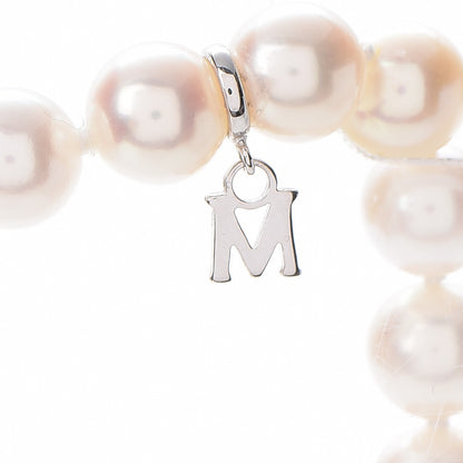 Mikimoto 18K White Gold Akoya 7.5mm 22 Inch Pearl Strand Necklace Earring Set 11 of 13