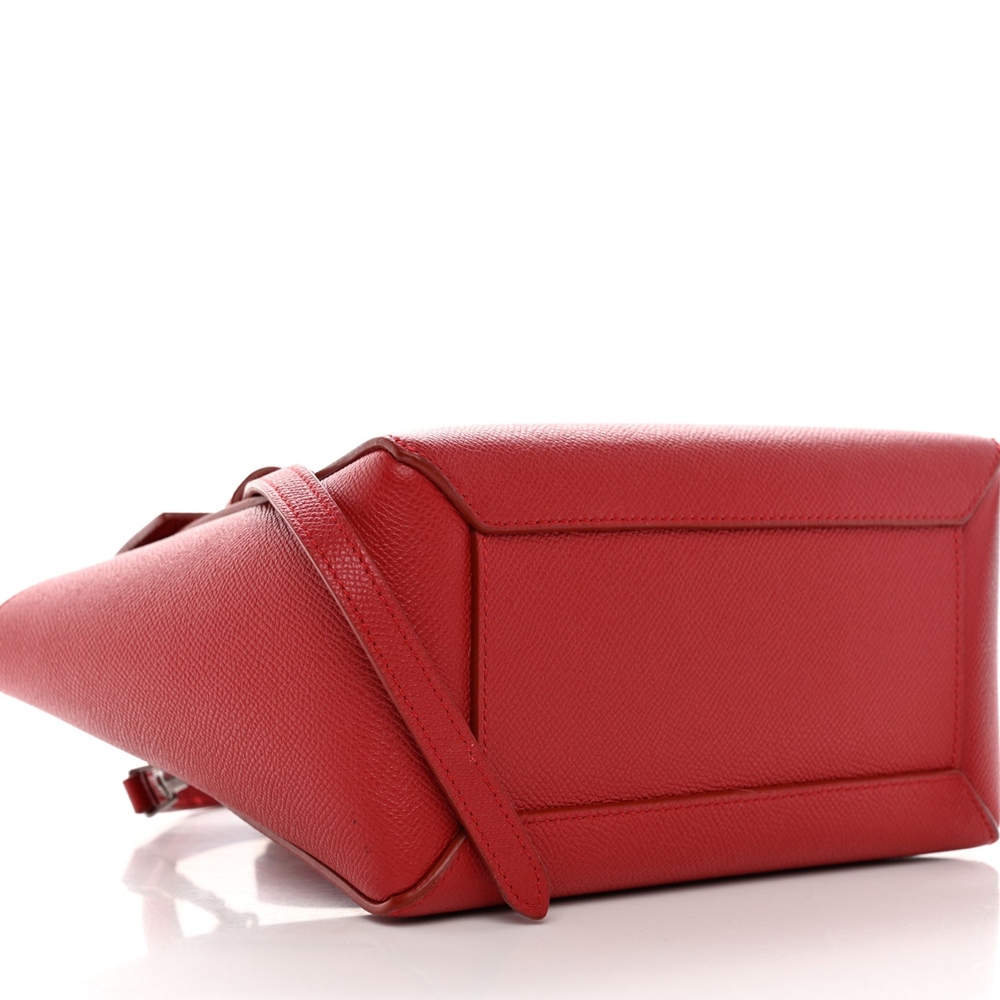 Grained Calfskin Nano Belt Bag Coquelicot