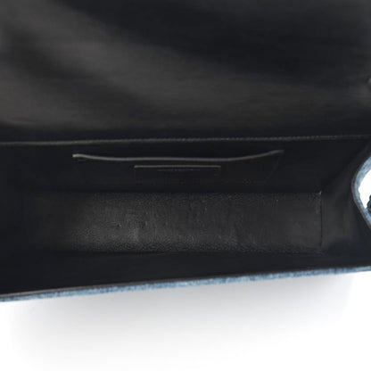 Saint Laurent Denim Medium Classic Monogram Kate Satchel Light Blue 5 of 8