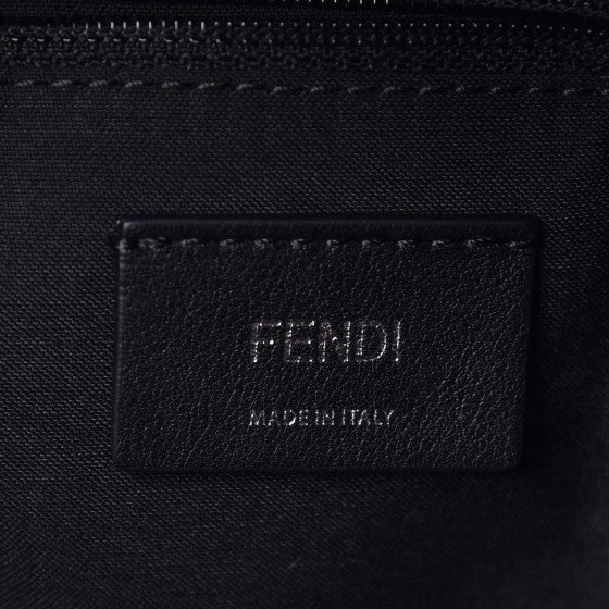 Nylon Vitello Dolce Goat Fox Fur Crocodile Monster Eyes Mini Backpack Black Sunflower