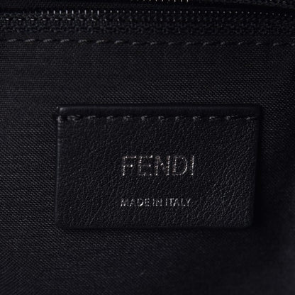 Fendi Nylon Vitello Dolce Goat Fox Fur Crocodile Monster Eyes Mini Backpack Black Sunflower 6 of 7