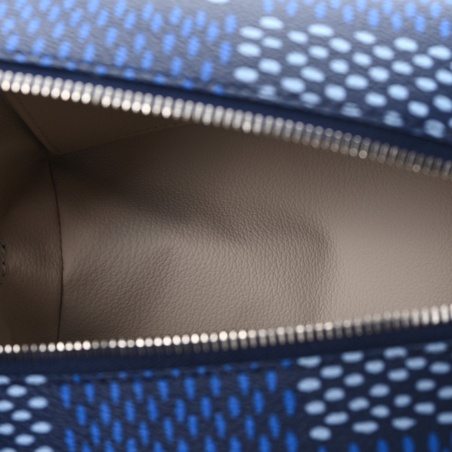 Damier Heritage Locker Dopp Kit Blue