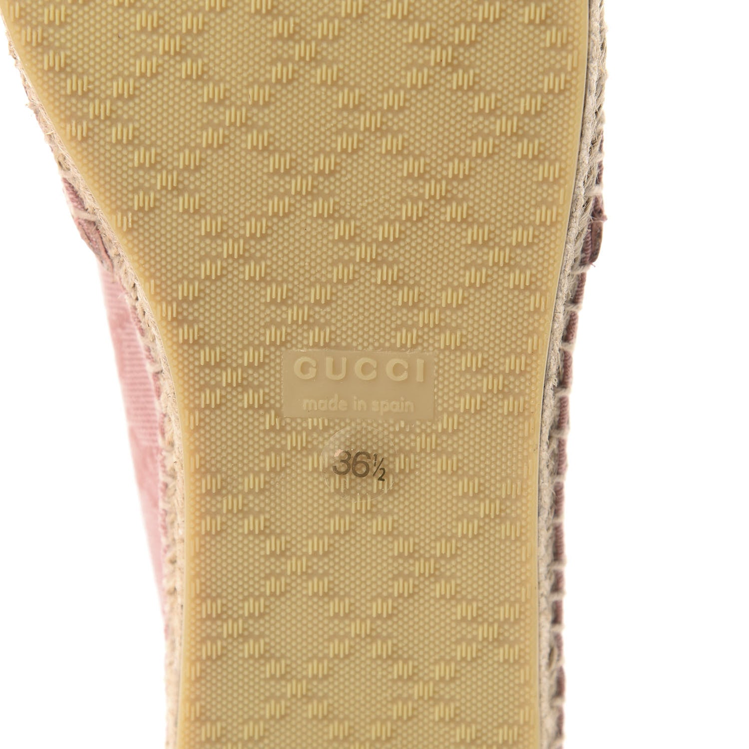 Gucci Monogram Espadrilles 36.5 Soft Pink 9 of 10