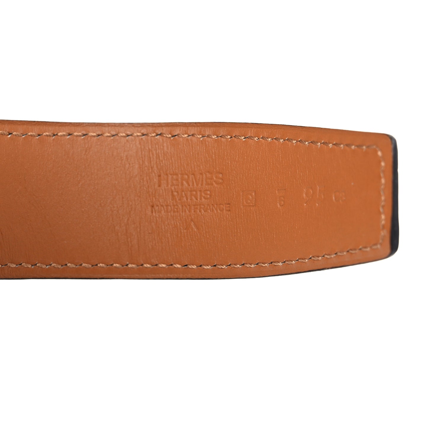 Shiny Porosus Crocodile 32mm H Belt 95 Bleu Tempete