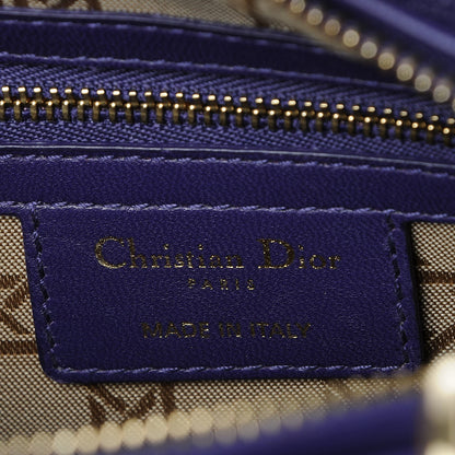 Christian Dior Lambskin Cannage Medium Lady Dior Purple 7 of 12