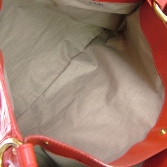 Leather Red Hobo