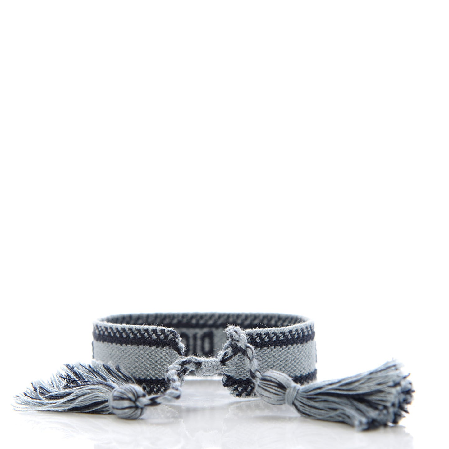 Woven Cotton J'Adior Friendship Bracelet Gray