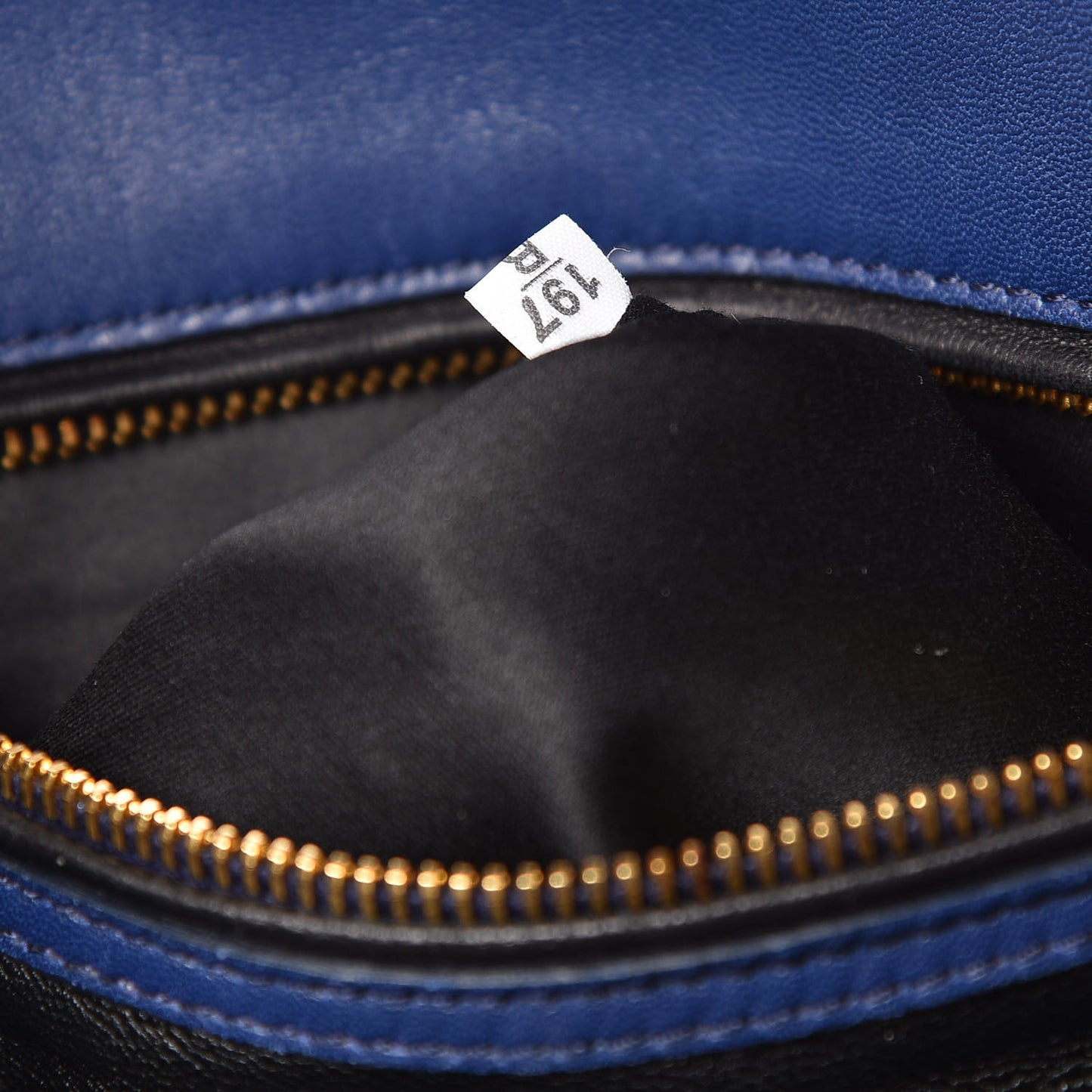 Nappa Matelasse Tote Blue