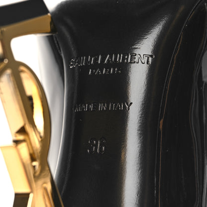 Saint Laurent Patent Opyum 110 Pumps 36 Black Gold 7 of 8