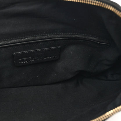 Alexander McQueen Glitter Canvas De Manta Clutch Black Gold 5 of 9