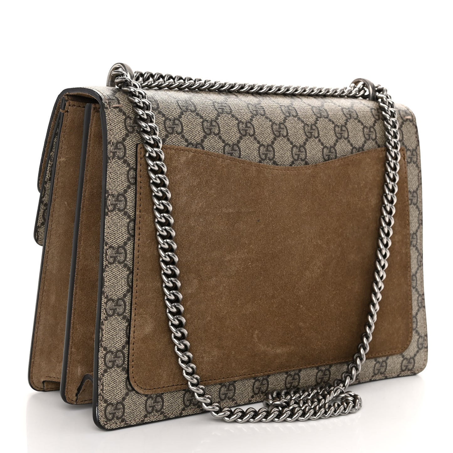 GG Supreme Monogram Medium Dionysus Shoulder Bag Taupe