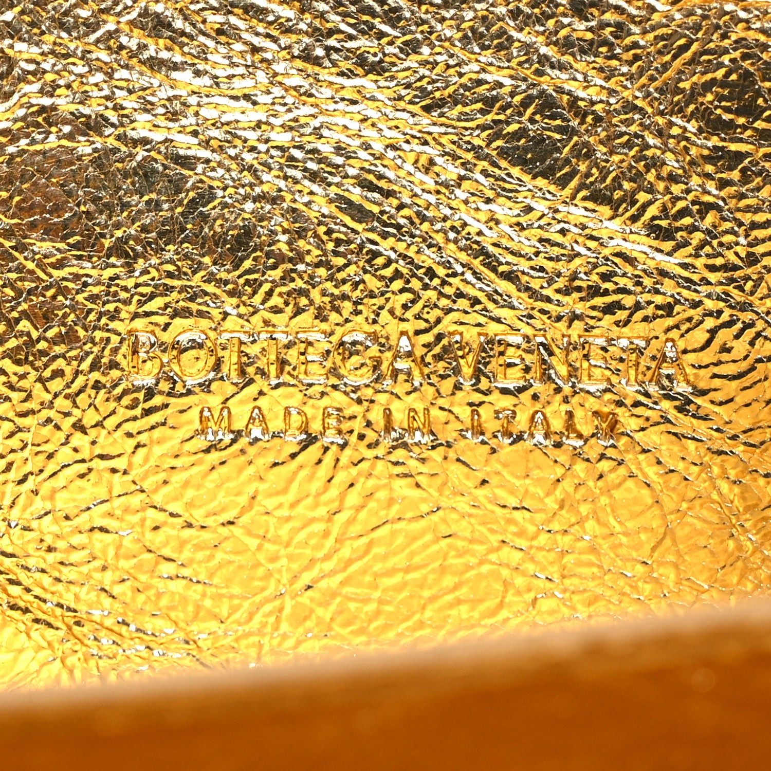 Bottega Veneta Metallic Lambskin Intrecciato Long Andiamo Top Handle Clutch Gold 6 of 10