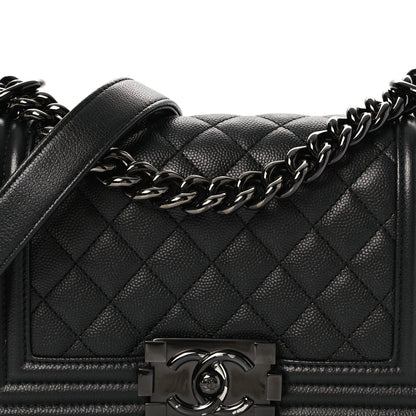 Chanel Caviar Quilted Small Boy Flap So Black 8 of 14
