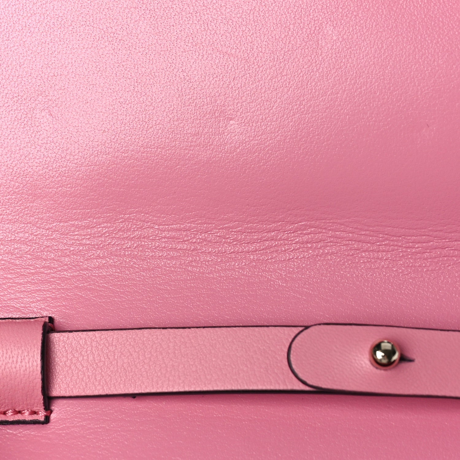 Valentino Garavani Nappa Rockstud Spike Wallet on Chain Candy Rose 9 of 9