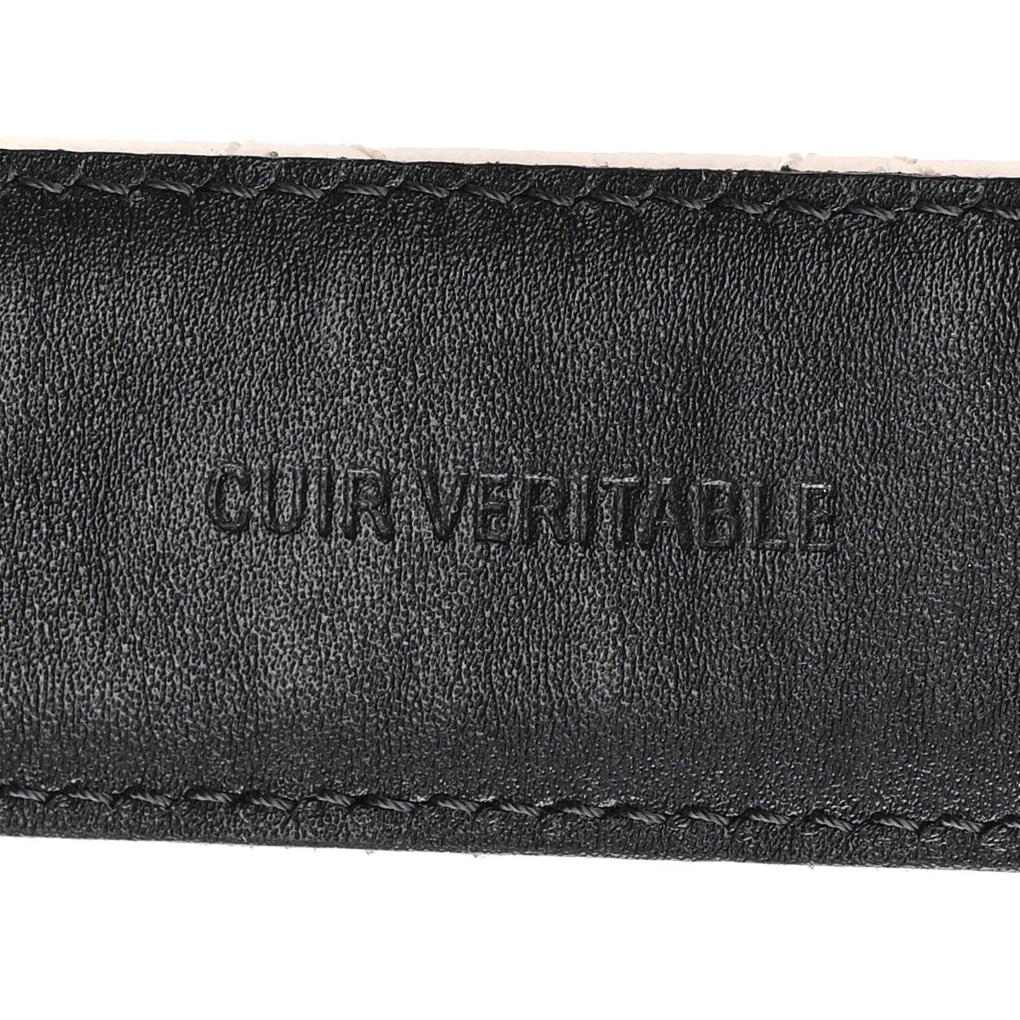 Caviar Quilted CC Chain Belt 80 32 White