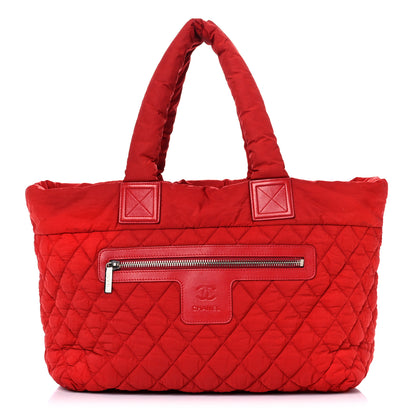 Chanel Nylon Quilted Medium Coco Cocoon Tote Red 1 of 17