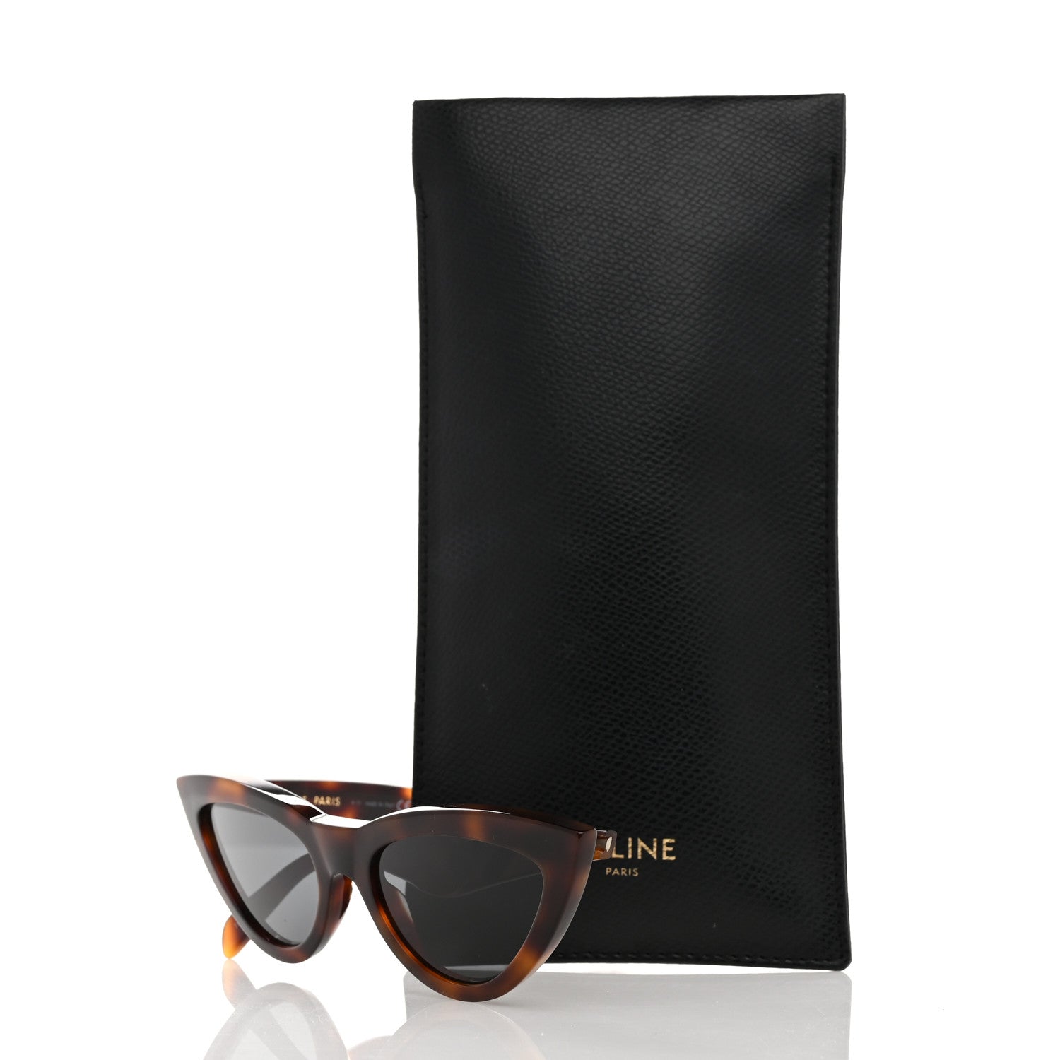 小物 CELINE Near Mint Cat Eye Sunglasses Celine Acetate Cat Eye Sunglasses CL4019IN Tortoise 1654490