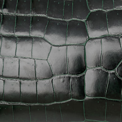 Hermes Shiny Porosus Crocodile Birkin 30 Vert Fonce 13 of 13