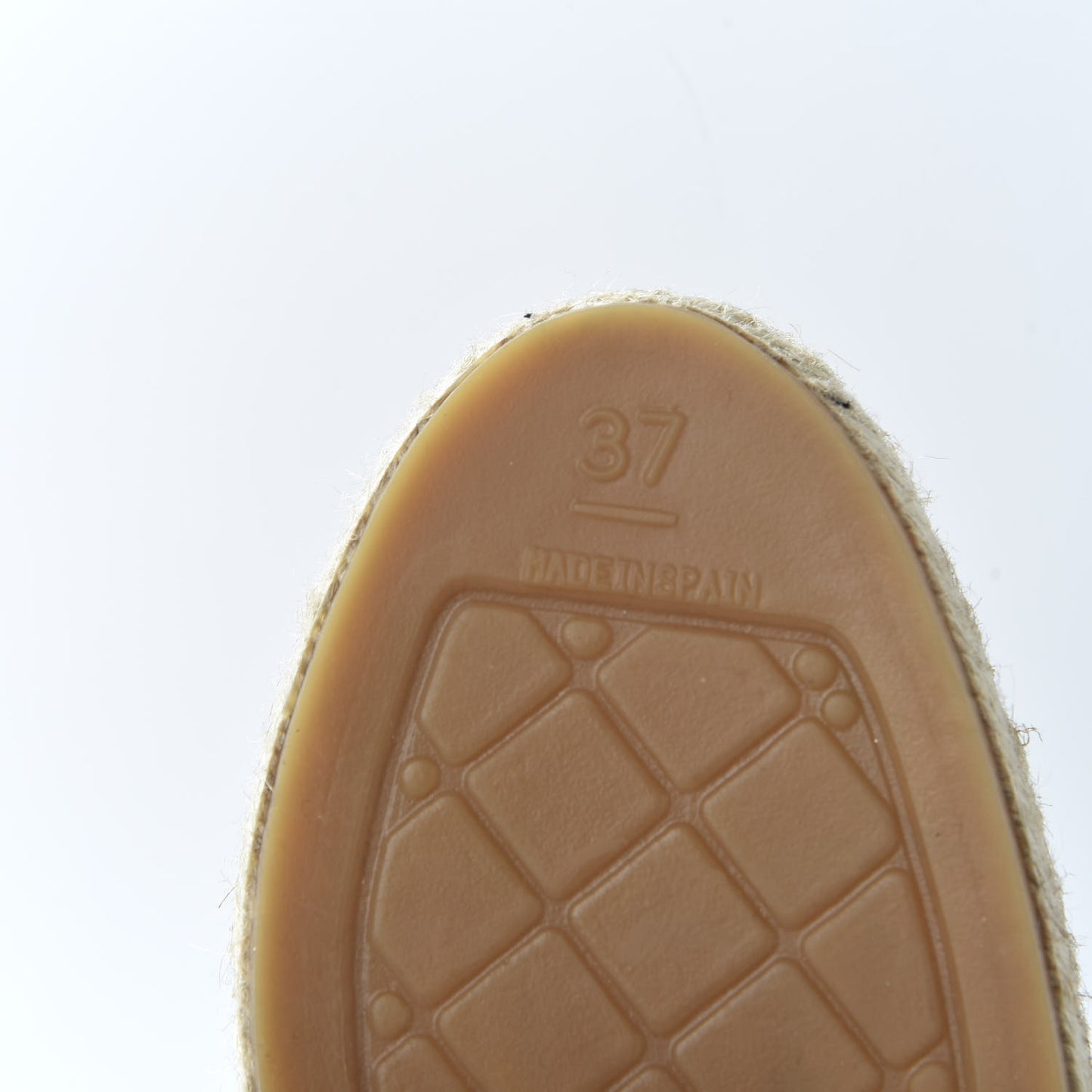 Fabric Patent Calfskin CC Espadrilles 37 Black