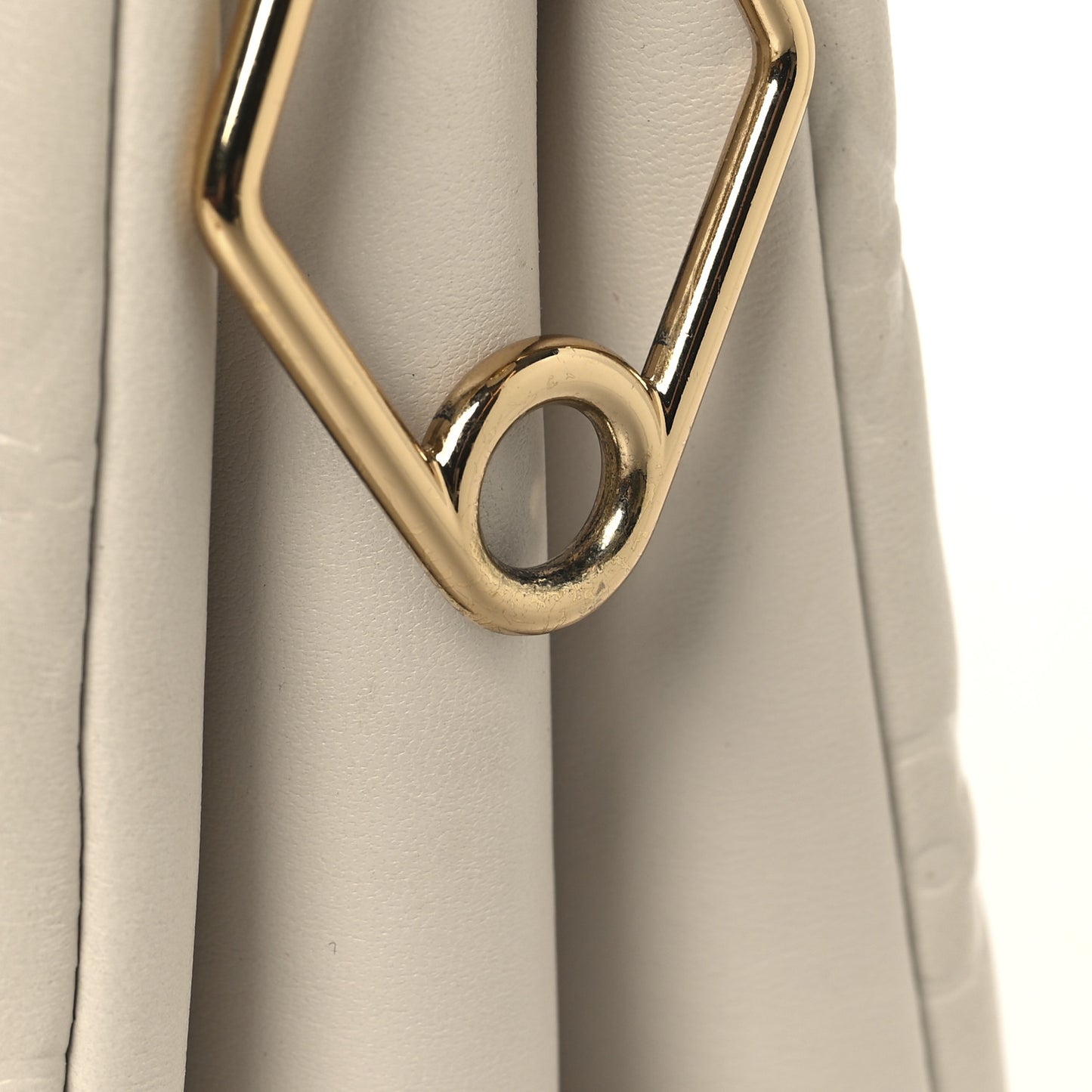 Lambskin Embossed Monogram Coussin PM Beige Cream