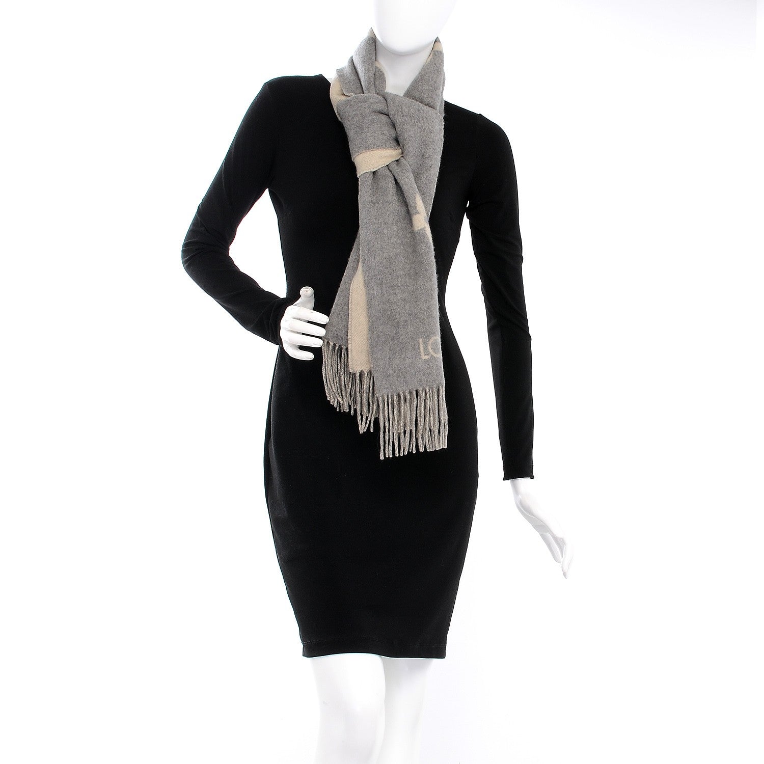 Louis Vuitton Cashmere Monogram Reykjavik Scarf 2 of 4