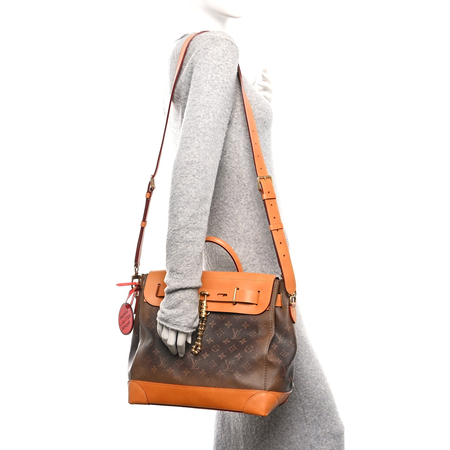 Louis Vuitton Calfskin Monogram Steamer 30 2 of 10
