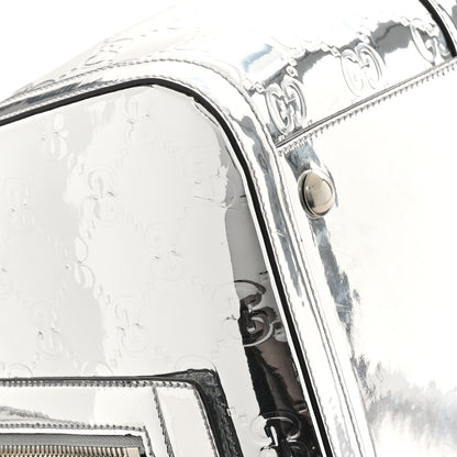 Gucci Guccissima Medium Mirror Effect Duffle Silver 9 of 10