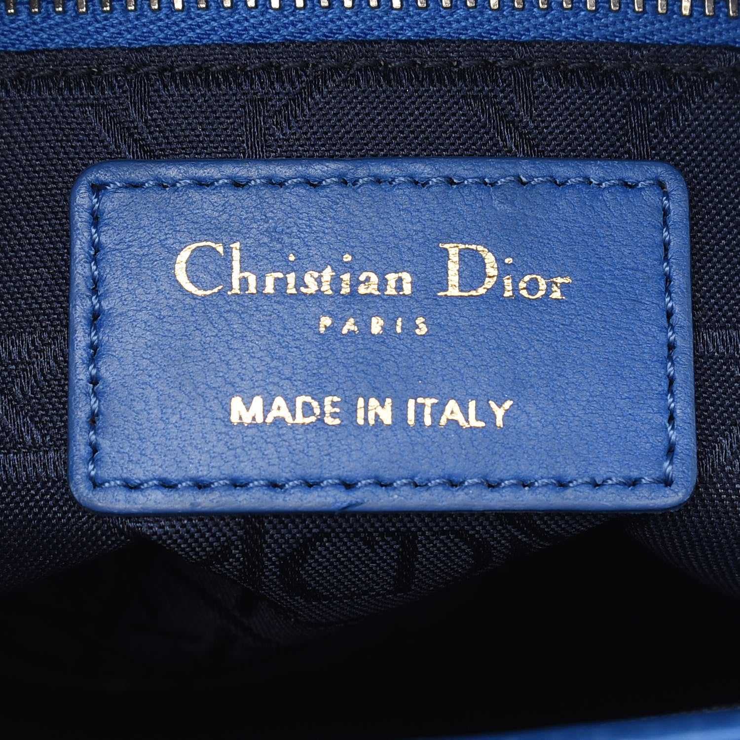 Christian Dior Lambskin Cannage Small Lucky Badges My Lady Dior Blue 6 of 8