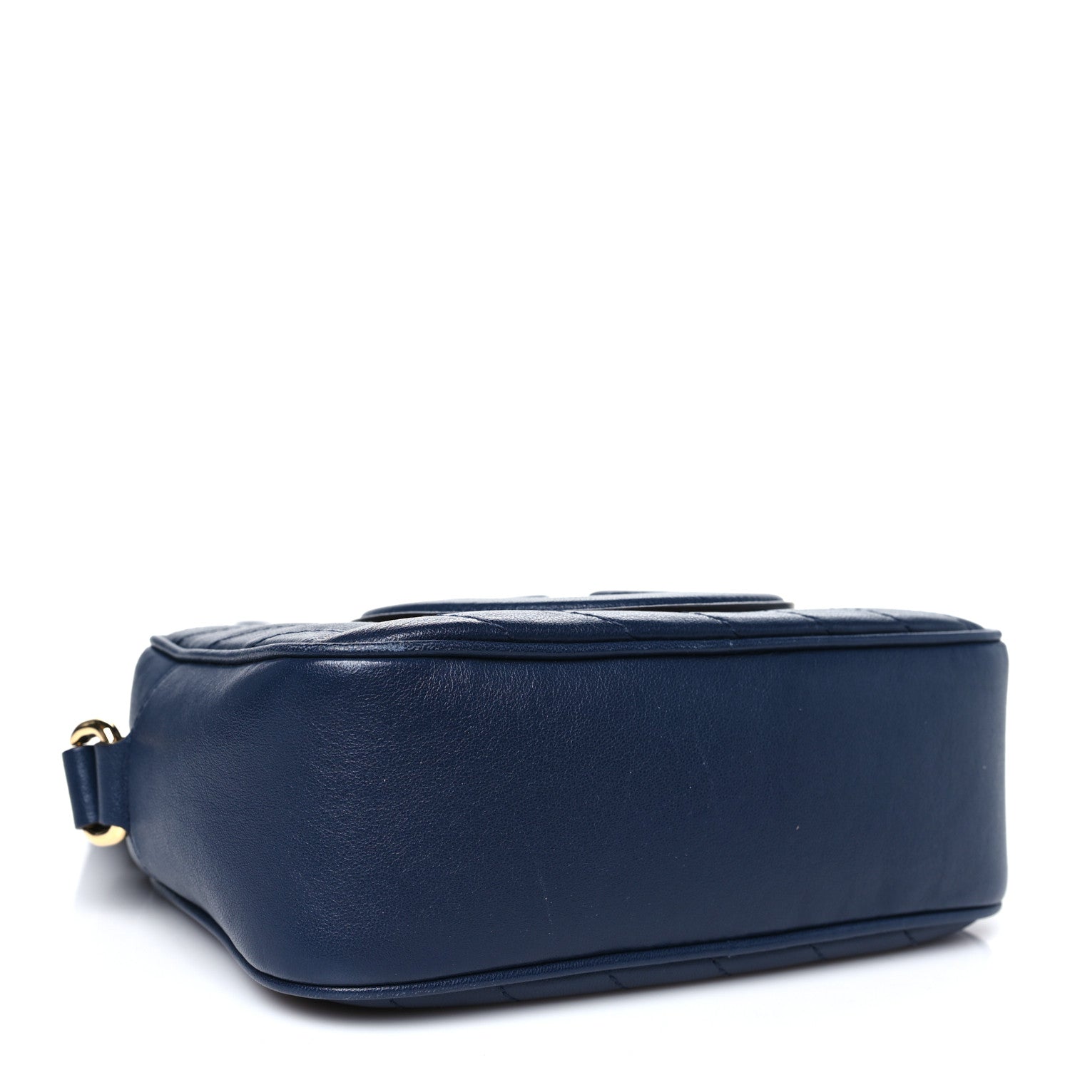 Gucci Sakai Be Green Calfskin Diagonal Stitched Small Blondie Shoulder Bag Blue Agata 4 of 11