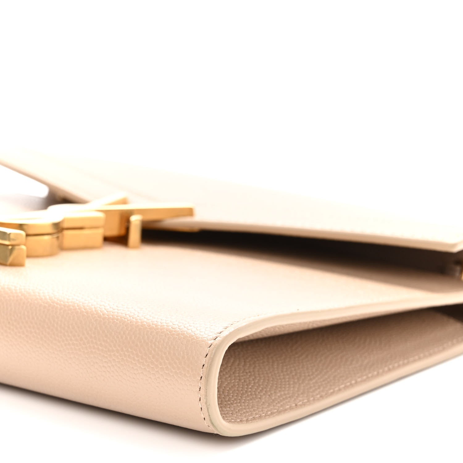 Saint Laurent Grain De Poudre Monogram Cassandra Clasp Bag Beige 9 of 9