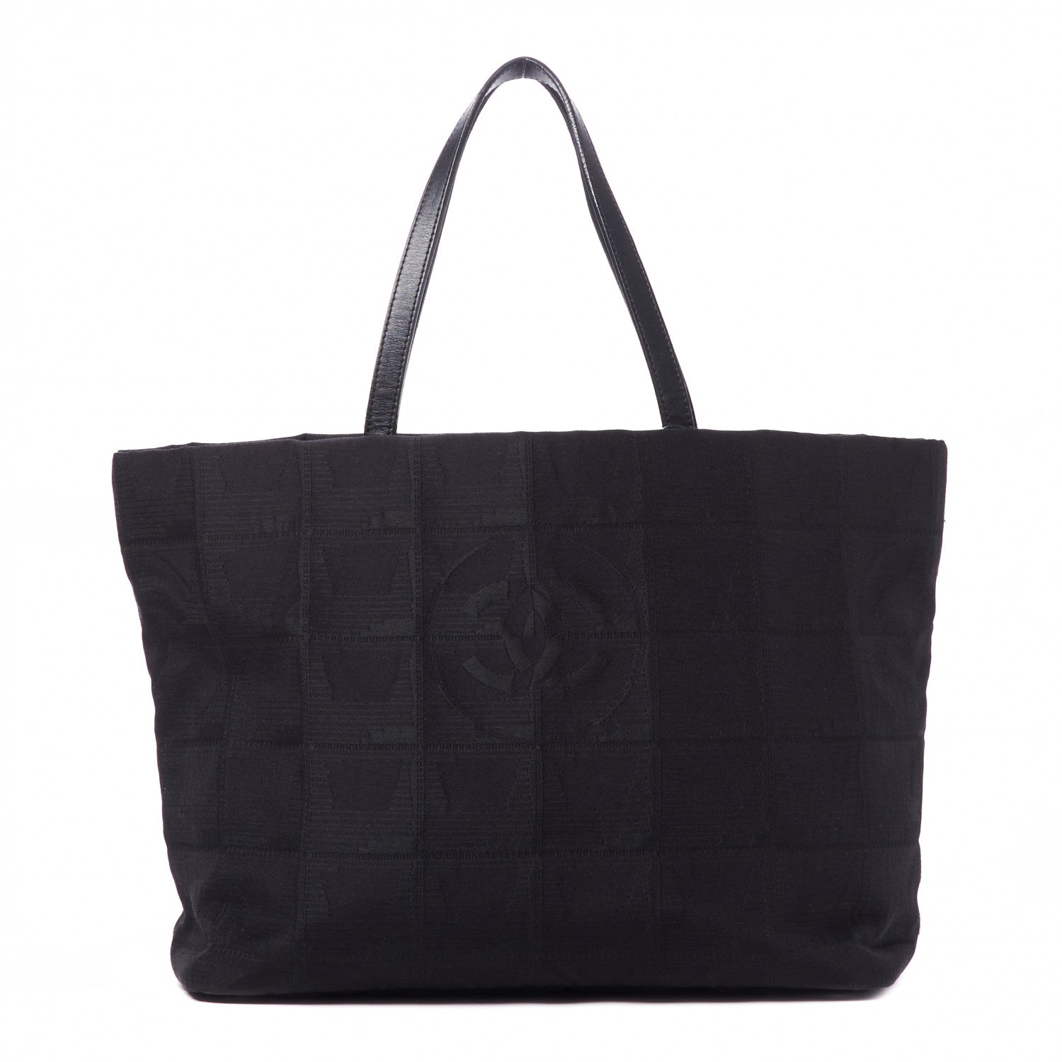 Chanel Nylon Large Travel Tote Black 1 of 10