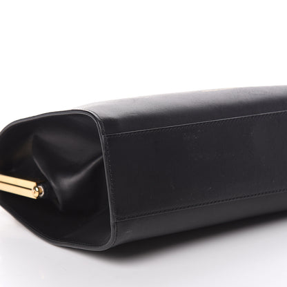 Mansur Gavriel Vegetable Tanned Calfskin Elegant Top Handle Bag Black 10 of 16