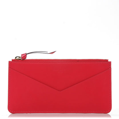 Louis Vuitton Calfskin Jeanne Wallet Zippered Insert Hot Pink 1 of 6