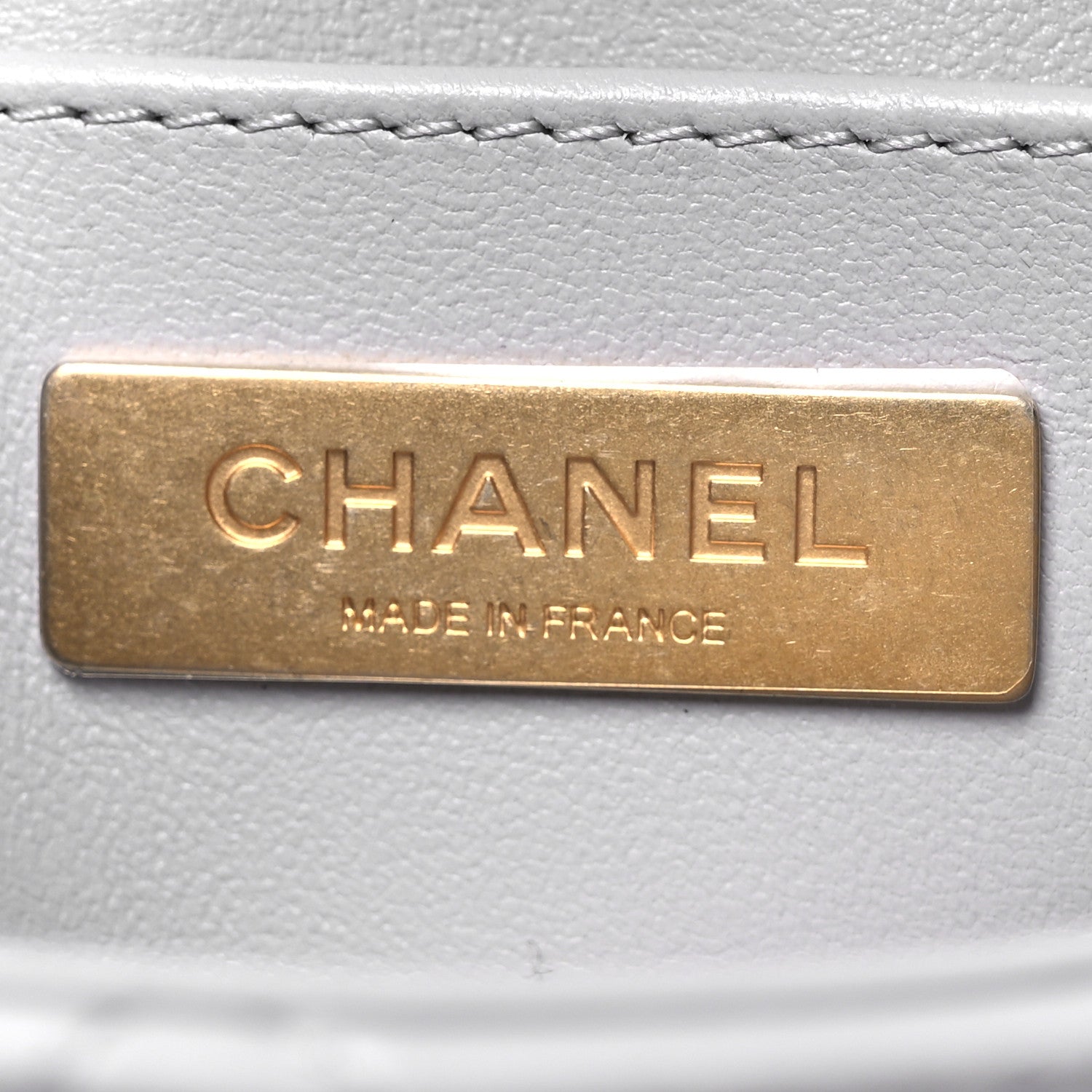 Chanel Lambskin Quilted Small Flap Top Handle Bag Grey 6 of 10