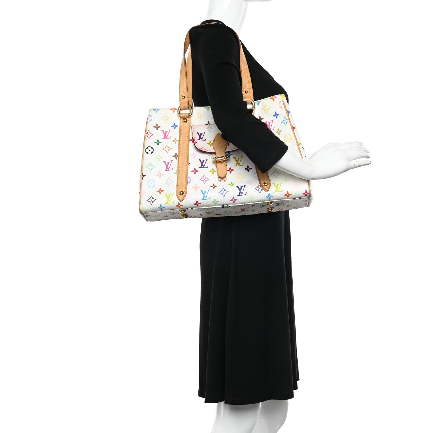 Louis Vuitton Monogram Multicolor Aurelia MM White 2 of 11