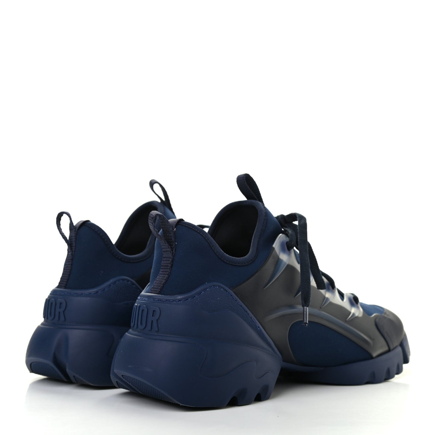 Neoprene Rubber Womens D-Connect Sneakers 40 Indigo Blue