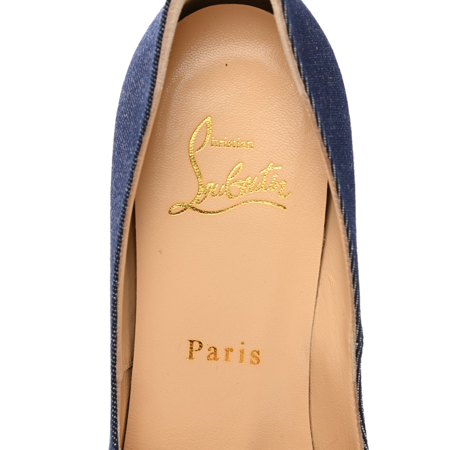 Christian Louboutin Denim Patent New Very Prive 120 Pumps 36 Blue 7 of 10