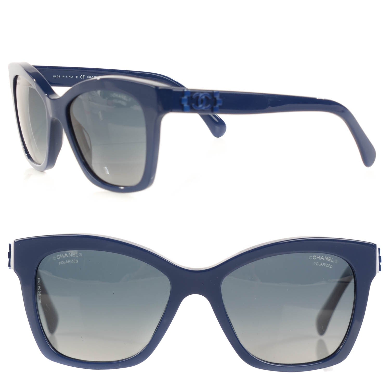 Chanel CC Lego Polarized 5313 Sunglasses Blue 1 of 6