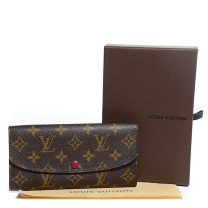 Louis Vuitton Monogram Emilie Wallet Fuchsia 5 of 8