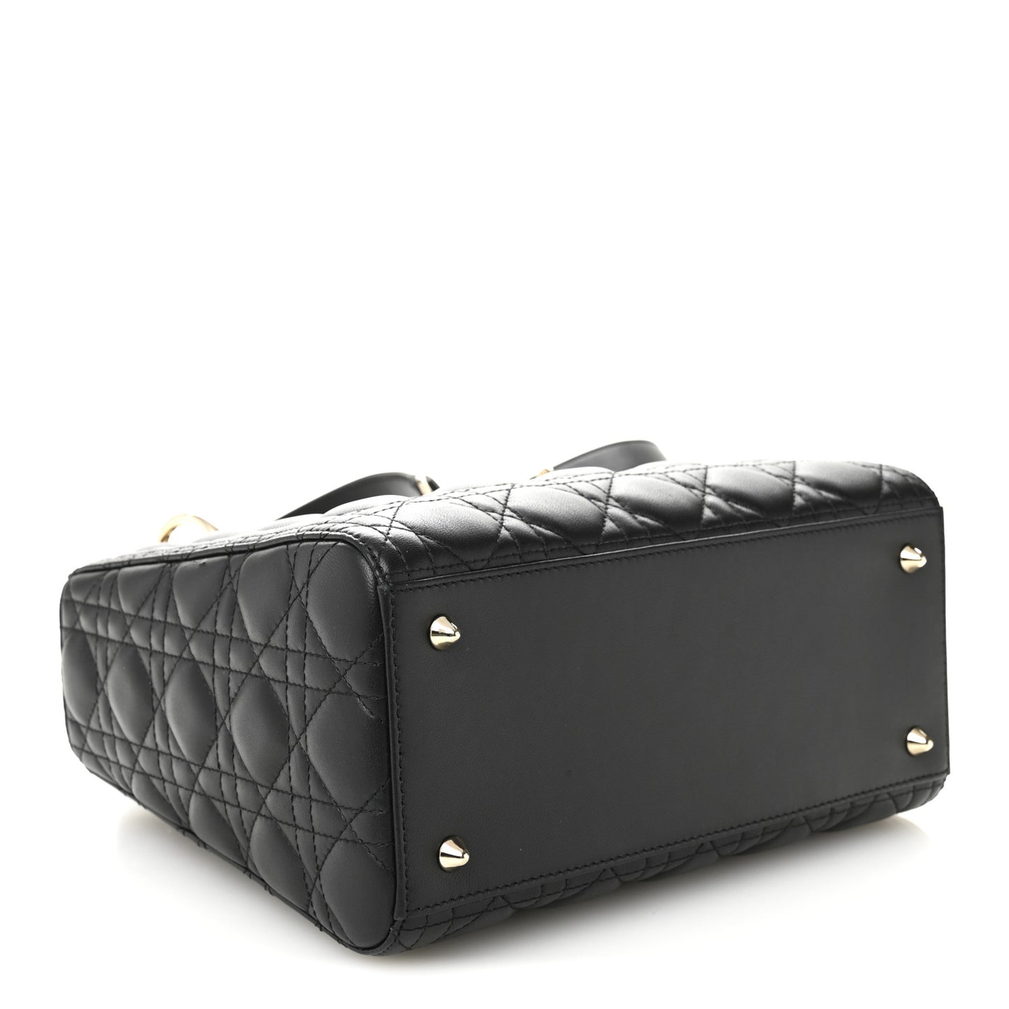 Lambskin Cannage Medium Lady Dior Black