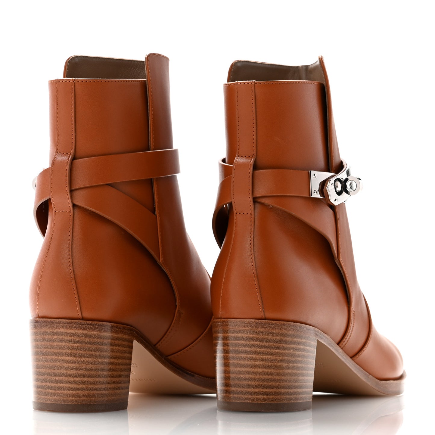 Calfskin Frenchie 50 Ankle Boots 39 Naturel