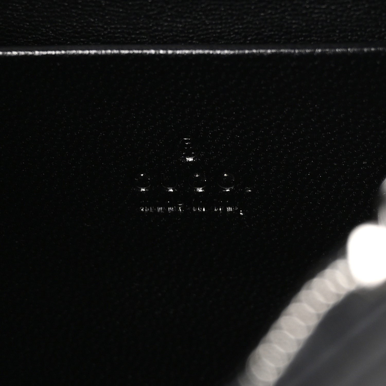 Gucci Nappa Matelasse Monochrome GG Marmont Wallet On Chain Black 5 of 11