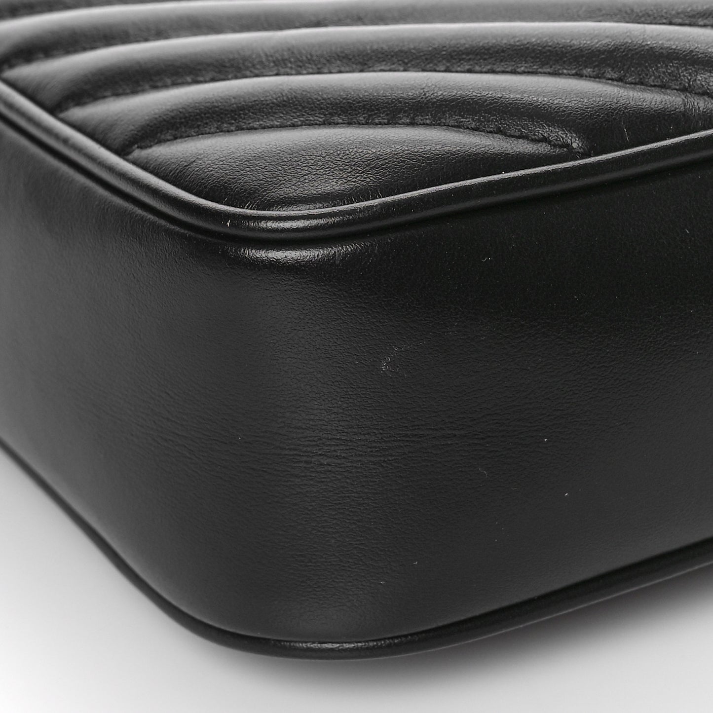 Calfskin Matelasse Monogram Monochrome Lou Camera Bag Black