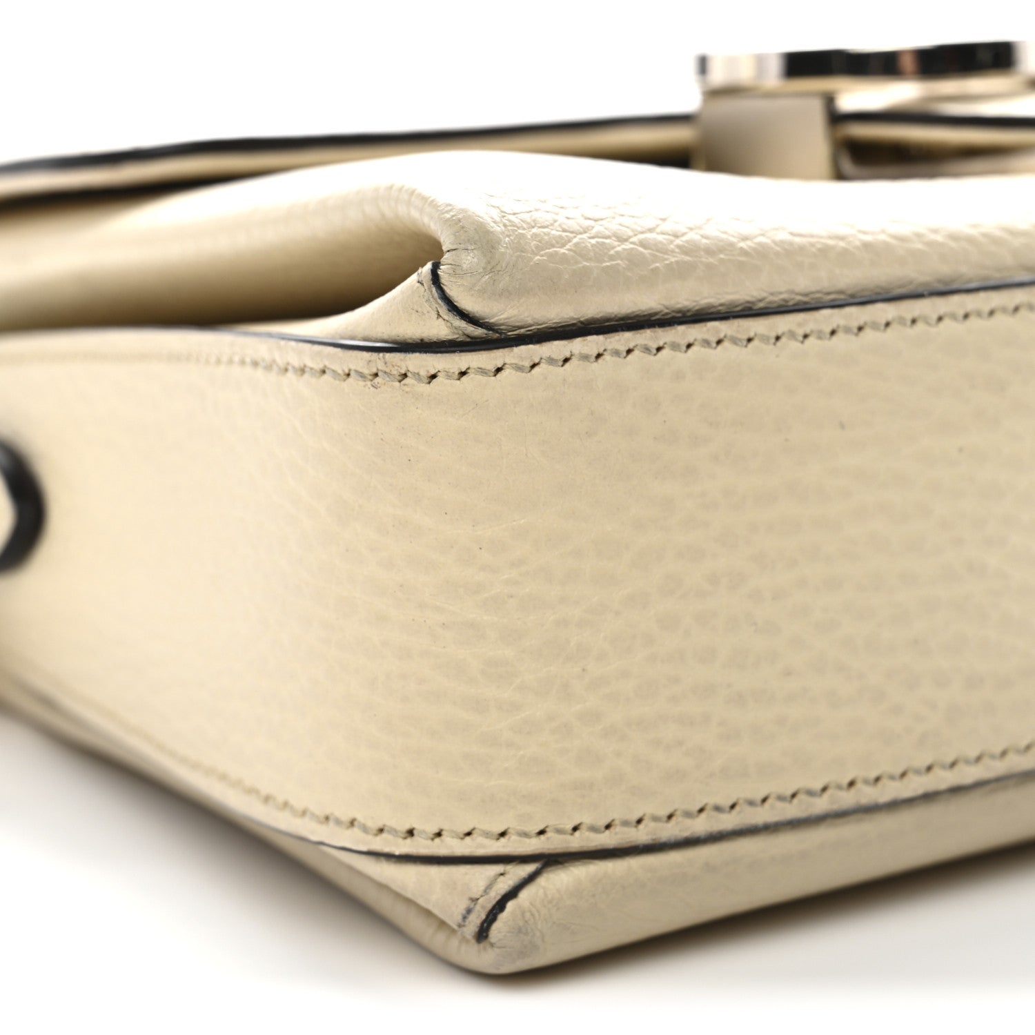 Gucci Dollar Calfskin Interlocking G Crossbody Bag Mystic White 9 of 11