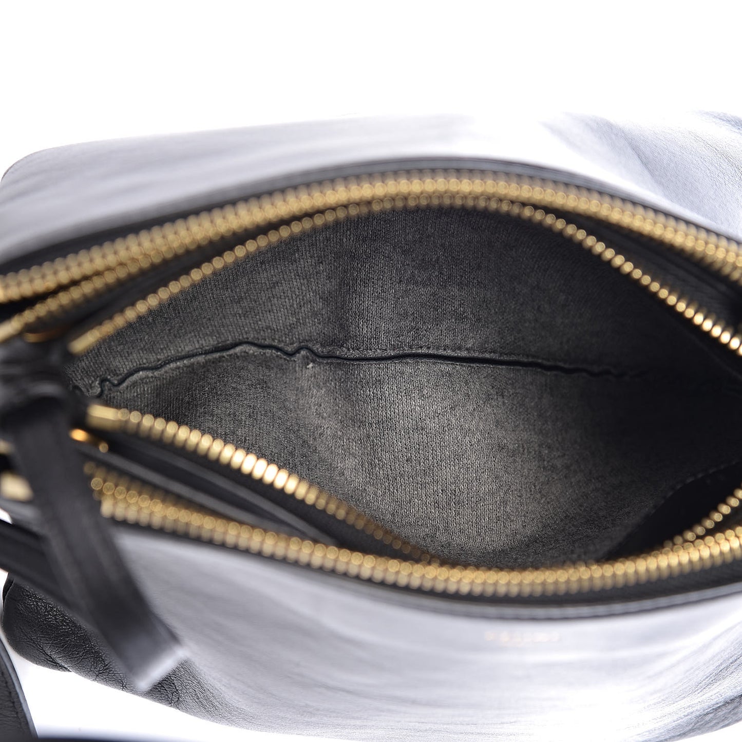 Lambskin Small Trio Crossbody Bag Black
