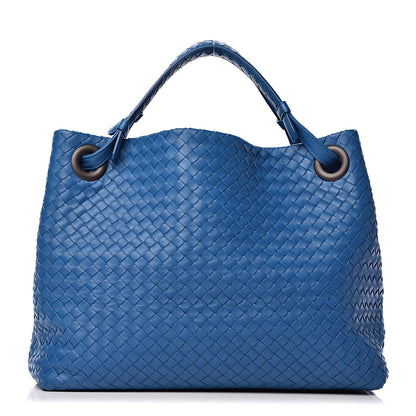 Bottega Veneta Nappa Intrecciato Medium Garda Bag Blue 1 of 11