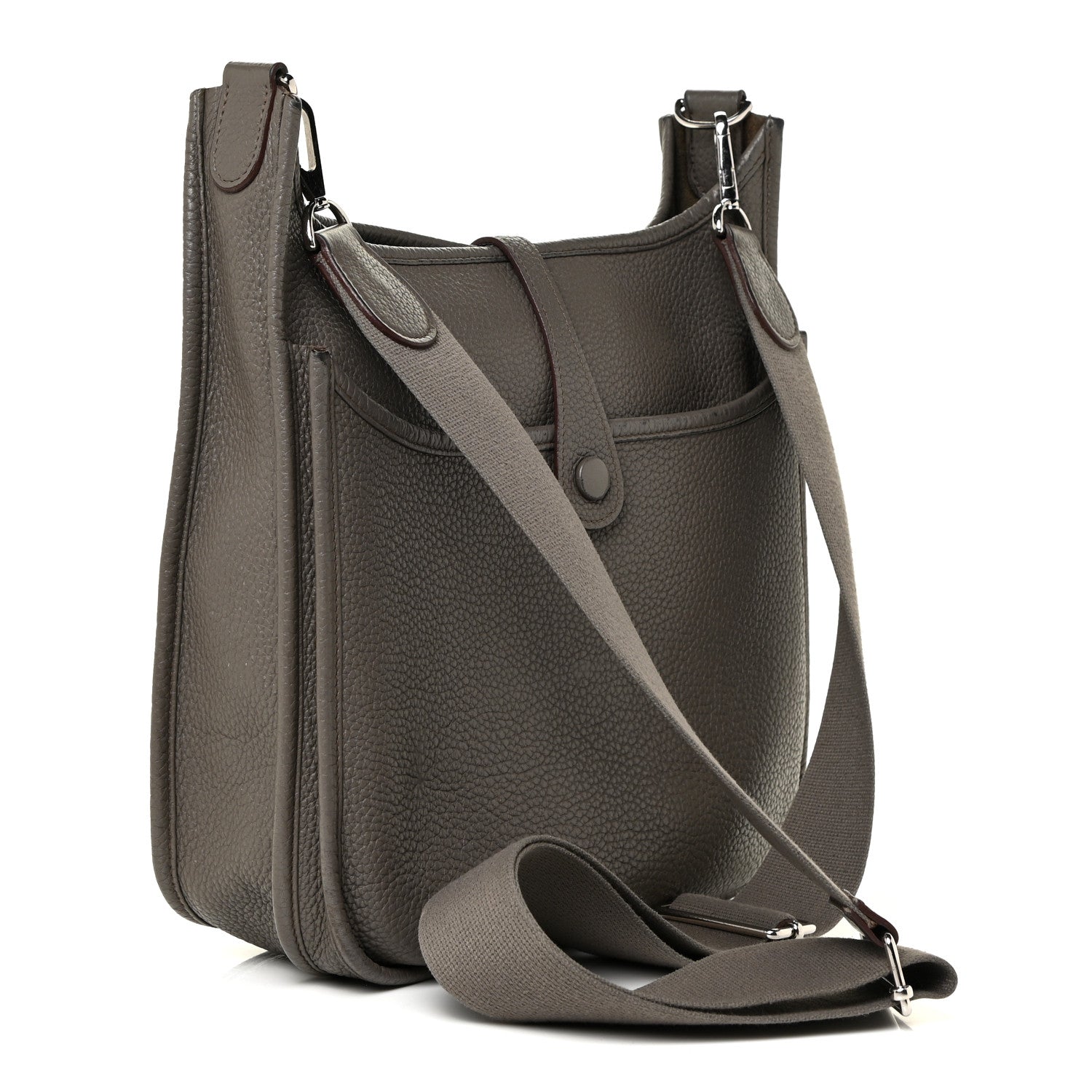 Hermes Taurillon Clemence Evelyne III PM Etain 3 of 32