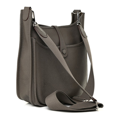 Hermes Taurillon Clemence Evelyne III PM Etain 3 of 32